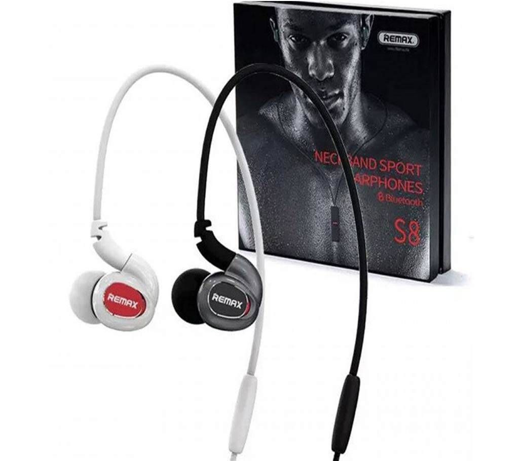 REMAX RB-S8 Wireless Bluetooth Earphones - Black 