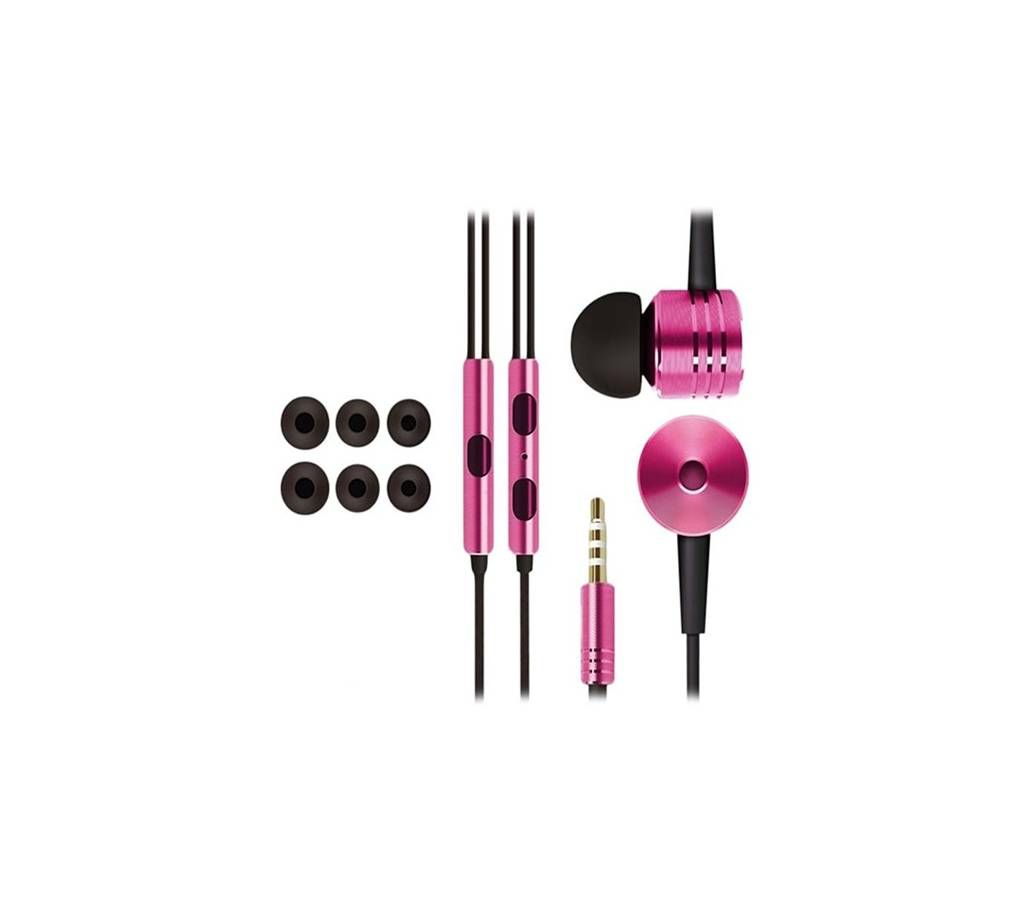 Mi Earpods Mic Earphone  Full Metal - Pink
