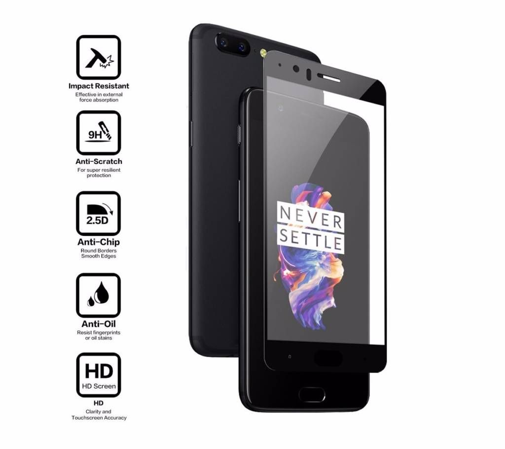 Oneplus 3 5D Screen Protector Black color