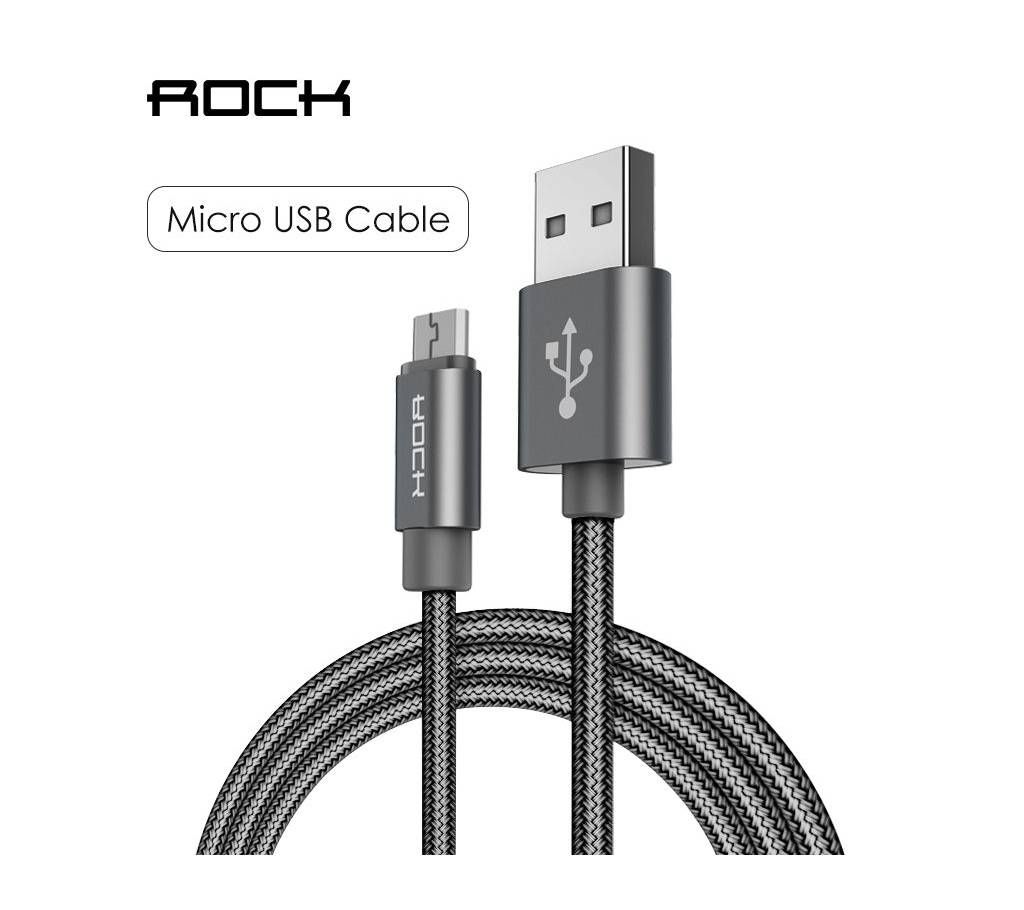 ROCK Metal Nylon Braid Micro USB Cable