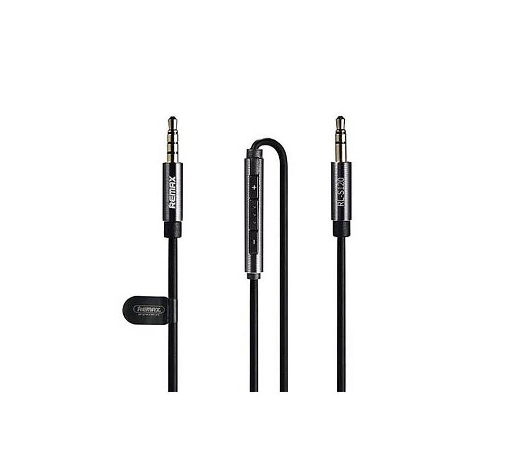 Male to Male Smart Aux Audio Cable with Mic for IOS