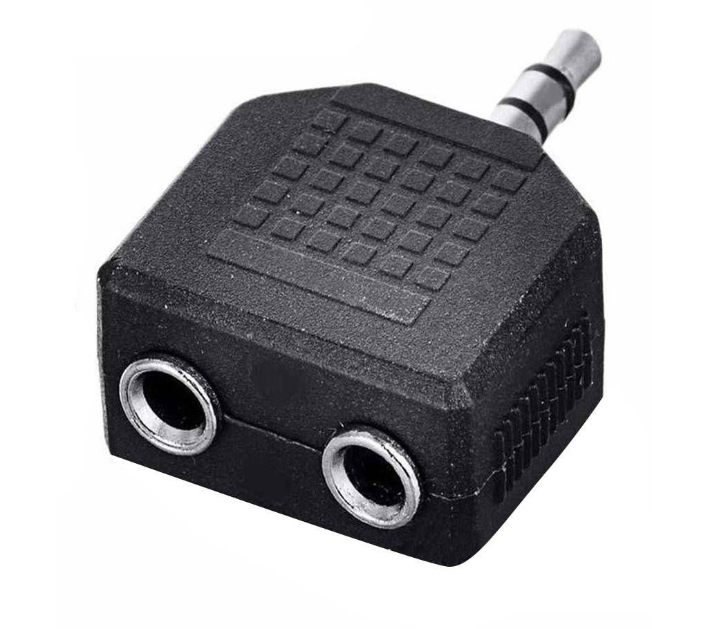 3.5mm Stereo Jack Splitter Adapter - Black