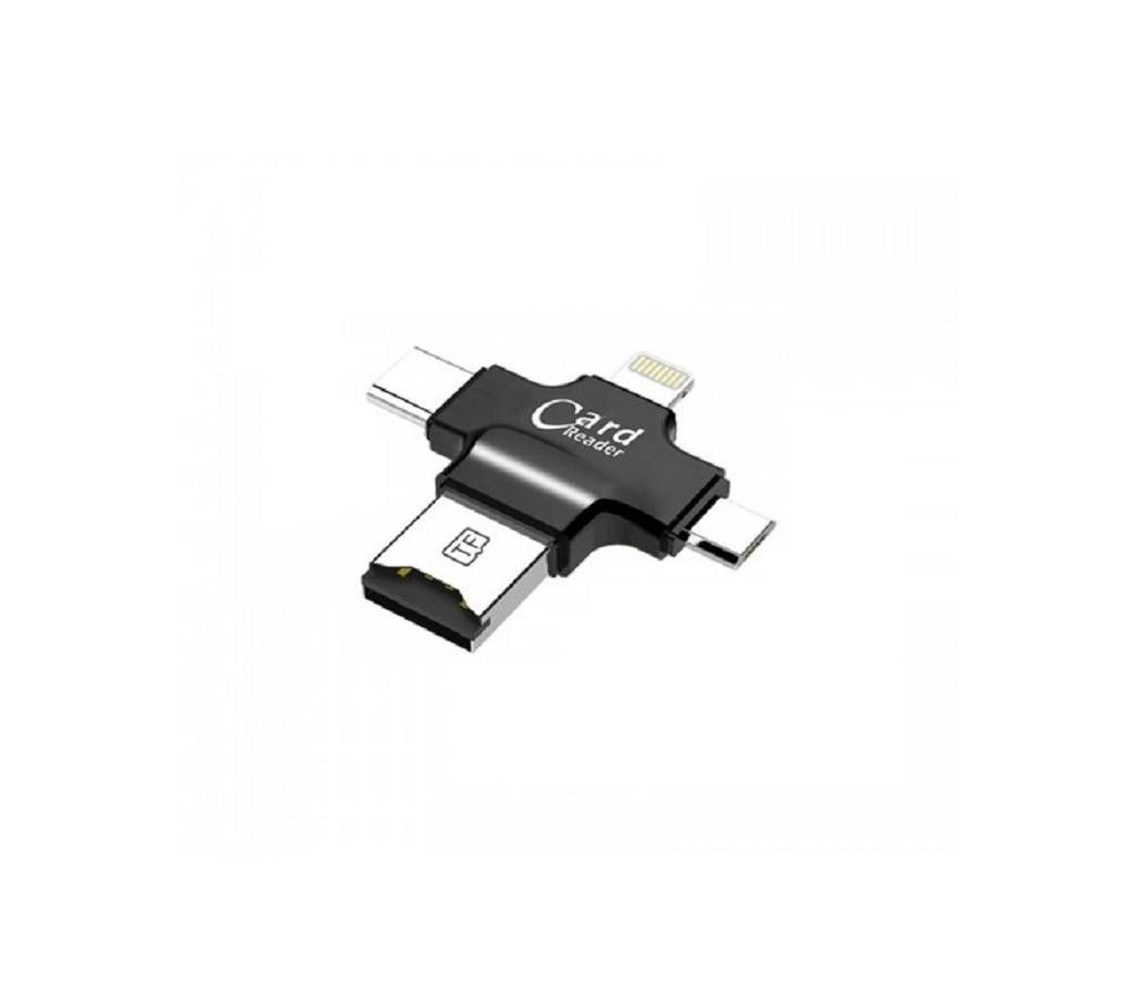 4 in 1 OTG Card Reader for iphone samsung oppo