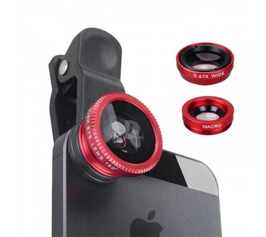 Universal Clip-on Lens With 3-in-1 Effect