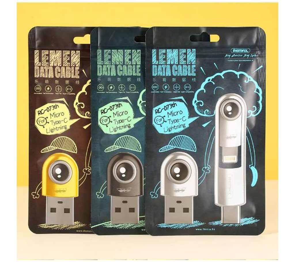 Remax RC-073th Cutie 3 in 1 Data Cable