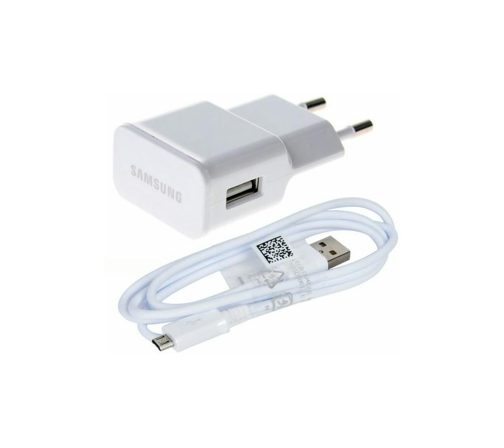Travel charger with USB cable