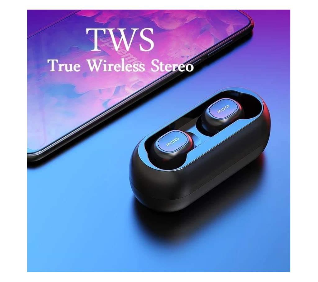 2018 QCY T1C Mini Bluetooth Earphones with Mic Wireless Sports Headphones Noise Cancelling Headset and charging box