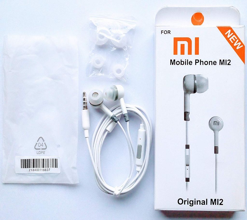 Mi2 best Earphone for All mobile-White & Black