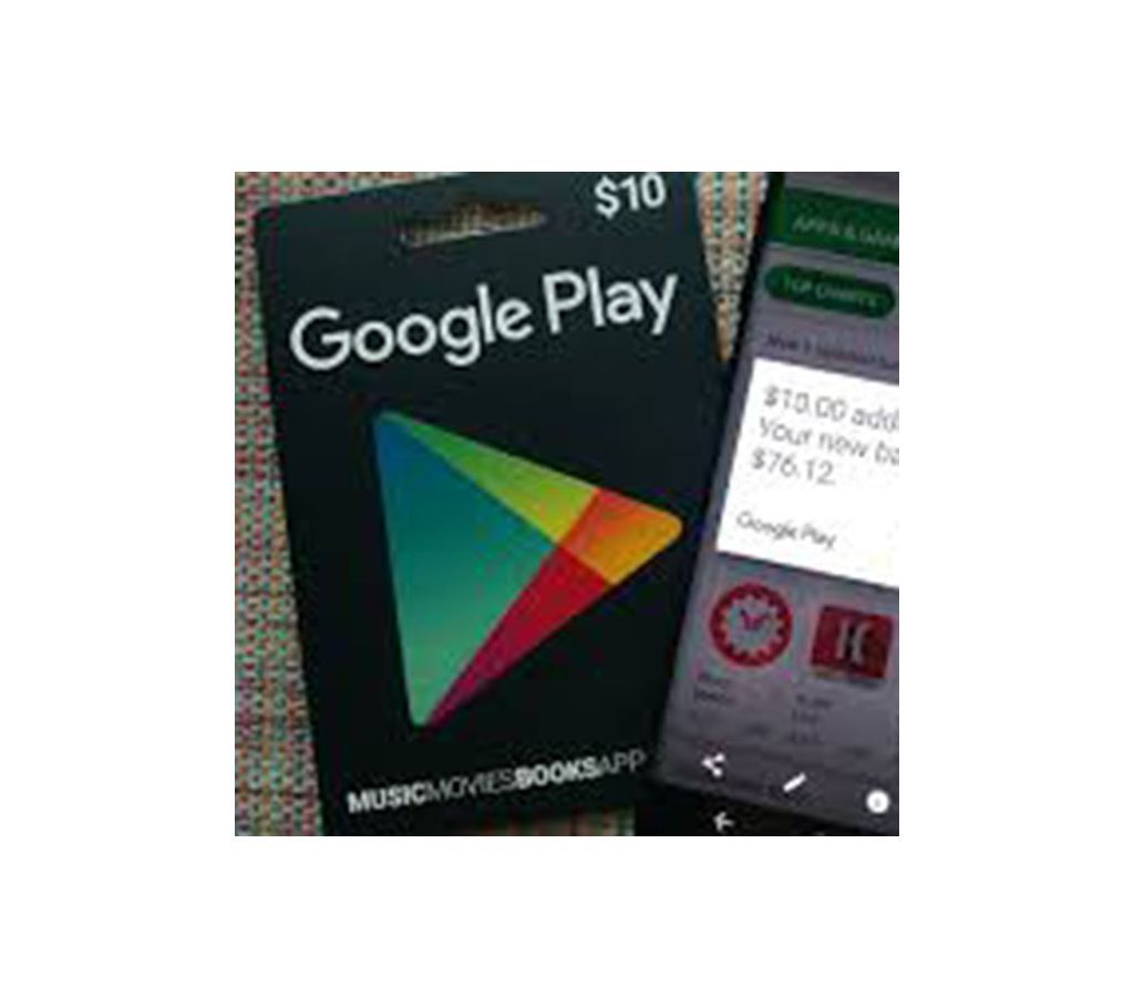 Google Play Gift Card $10 US (Email Delivery)
