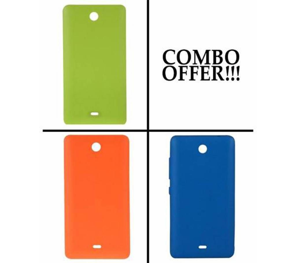 3 pcs back cover for Nokia Lumia 430