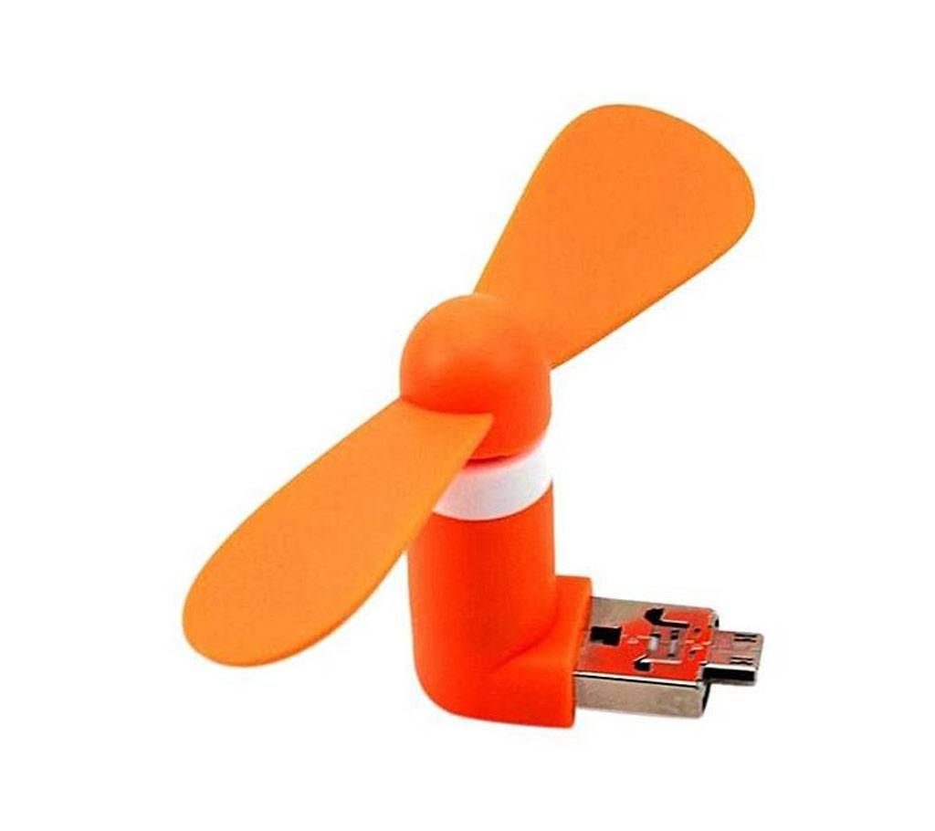 Mi New USB & Micro USB Portable Fan - Orange