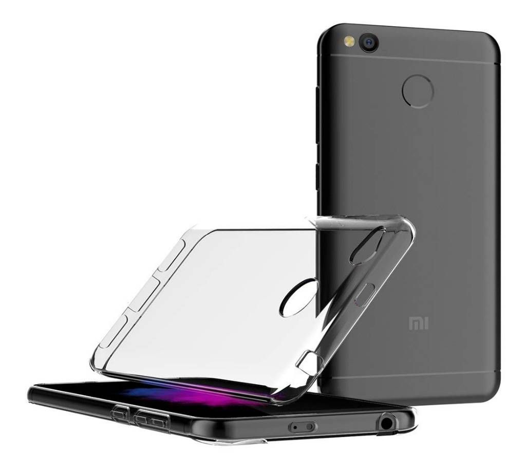 AICEK Transparent Silicone Cover for Xiaomi Redmi 4X - Bumper Covers Clear Case