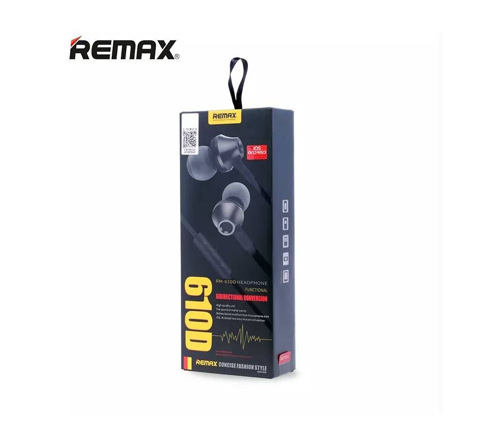 Remax Rm-610d 3.5mm Plug Earphone - Original