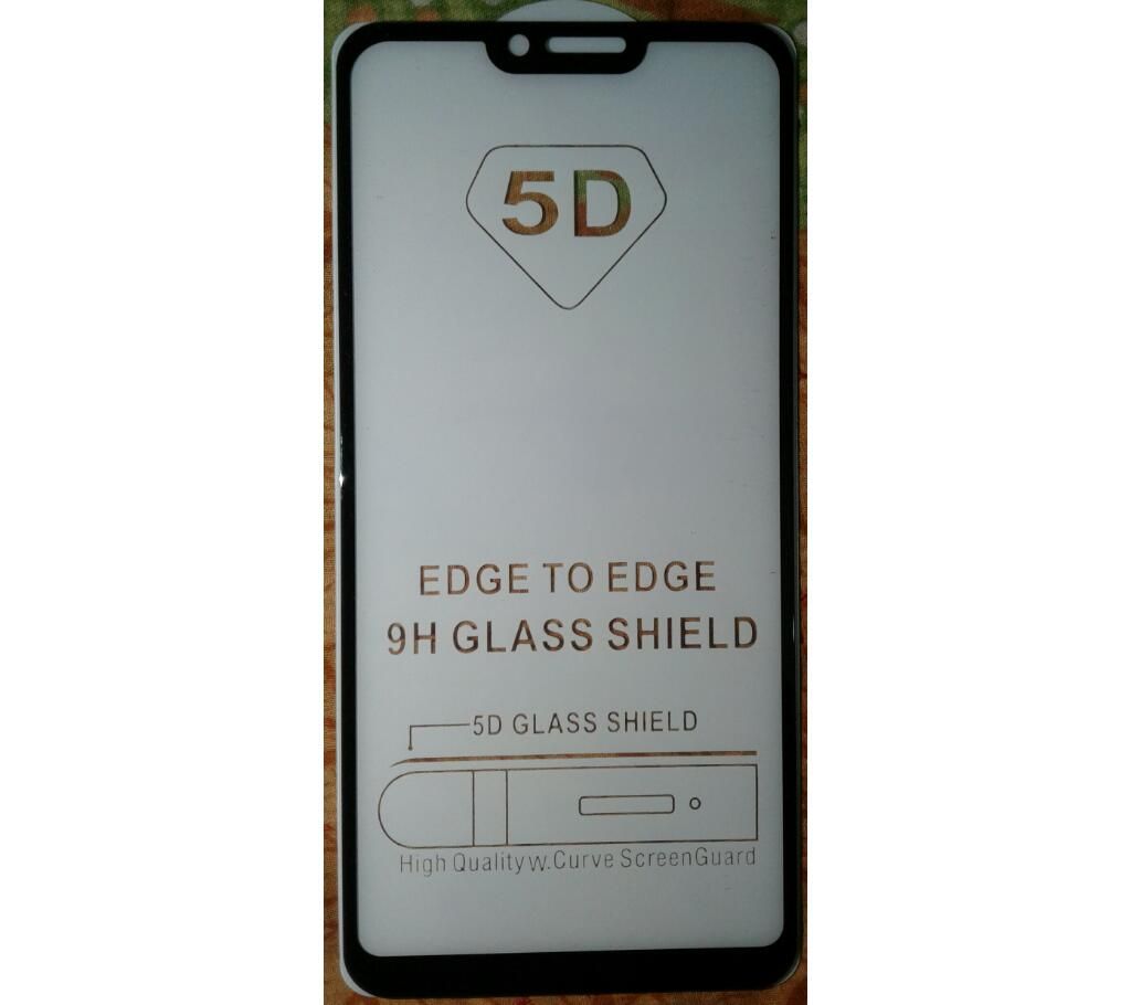 5D Glass Screen Protector 9H for Mi A5 Black