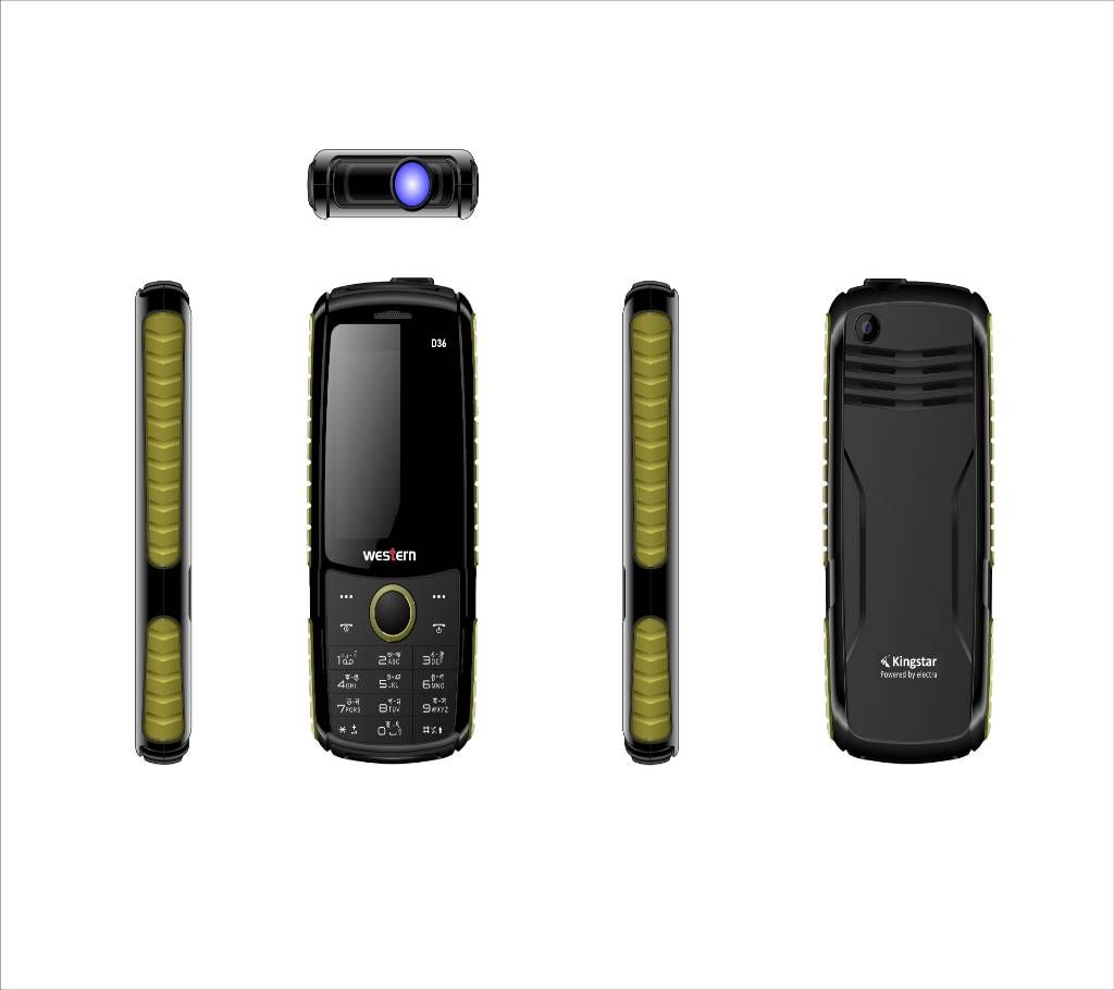 Western D-36 - Feature Phone - 2.4" - 32MB RAM - 32 MB ROM - Black and Green