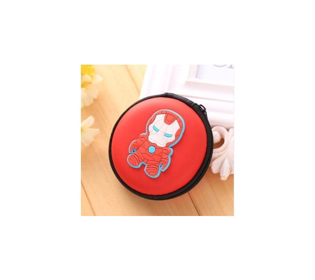 Iron man Red Round Headphone Case