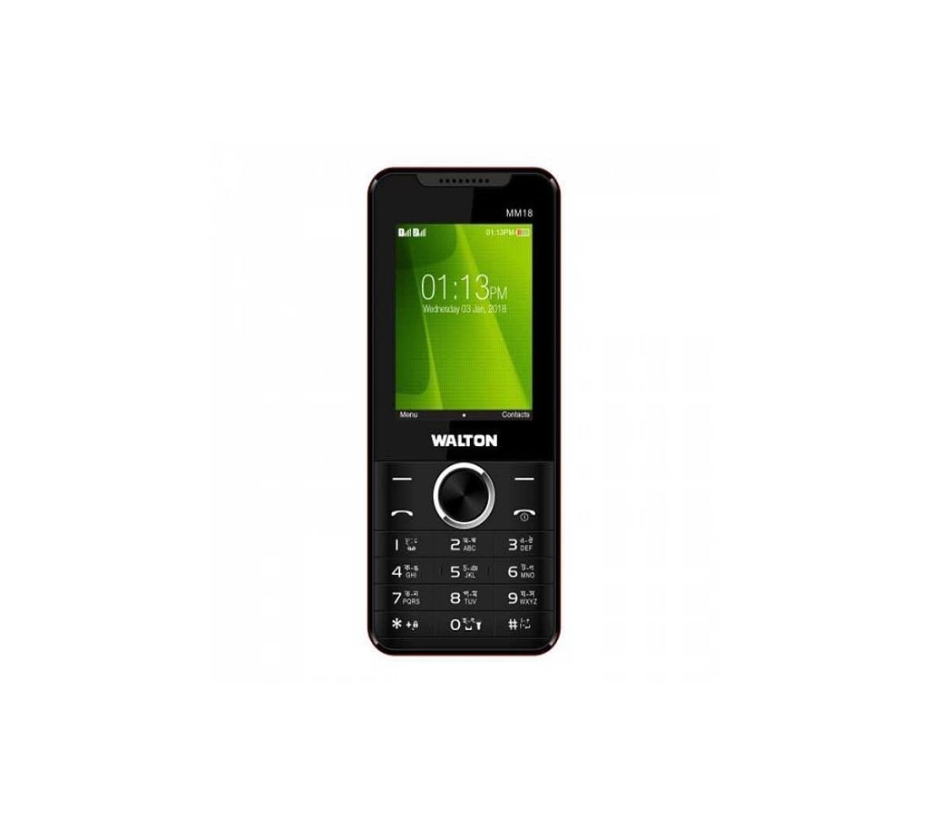 Walton Olvio MM18 Feature Phone-2.4 inch-Black