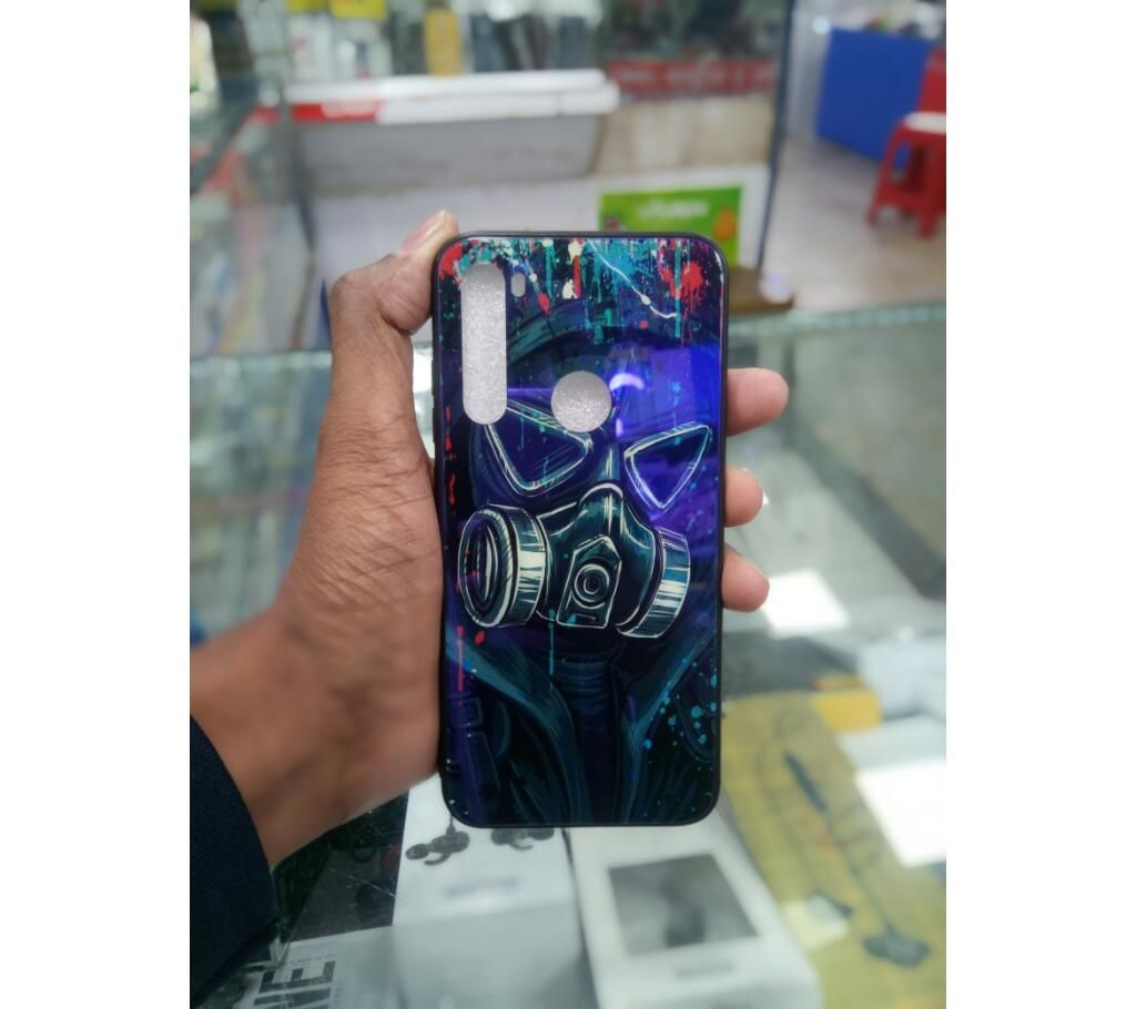 Mi Note 8 print Glass Case.