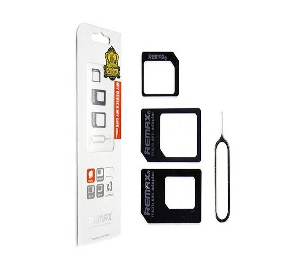 Remax 4 in 1 Suit Nano Micro SIM To Standard SIM
