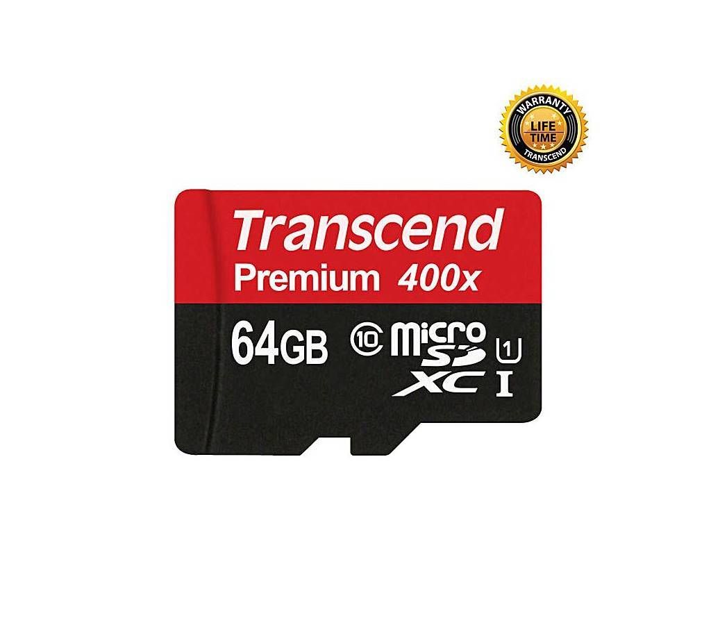 Transcend Micro SD Card - 64GB