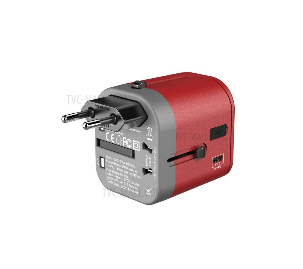 JOYROOM-166C Global Wall Travel Charger With Dual USB 