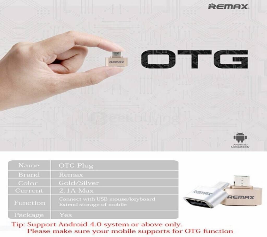 Rose Gold OTG Plug for Android Mobile