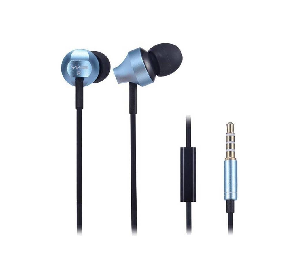 YWZ-89 Super Bass Metal Earphone -Blue