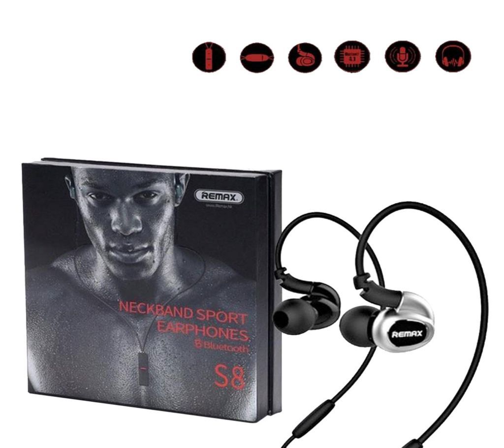 Remax - RB S8 Bluetooth Headphone - Black