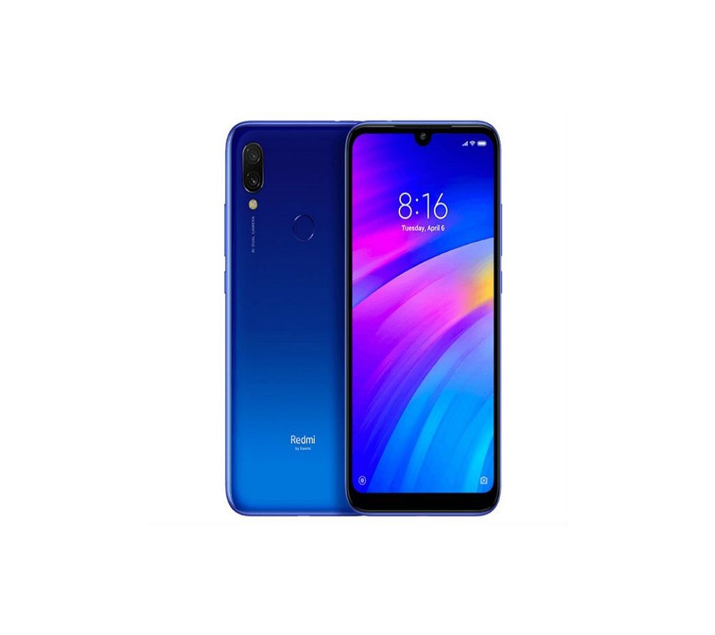 Xiaomi Redmi Note 7 / Redmi Note 7 /7 Pro - Original Back Cover Glass Case Blue