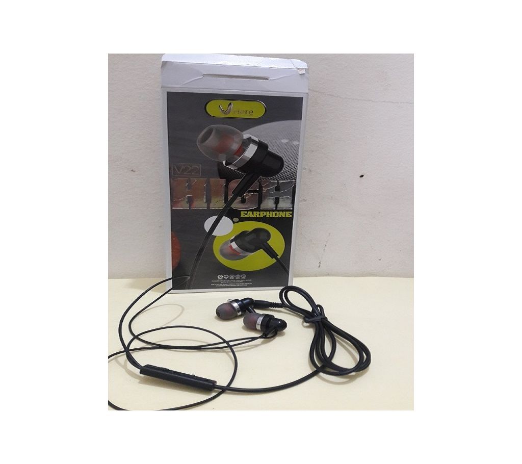  V22 earphone