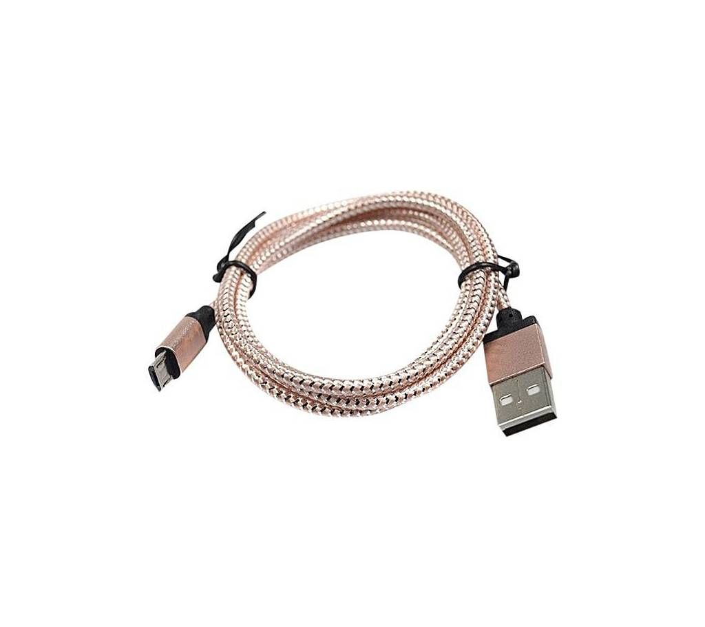 Gadget Galaxy Gold Nylon Micro USB Cable Charger