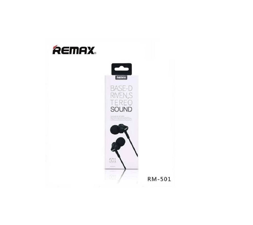 Remax RM-501 Base Driven Stereo Sound Earphones