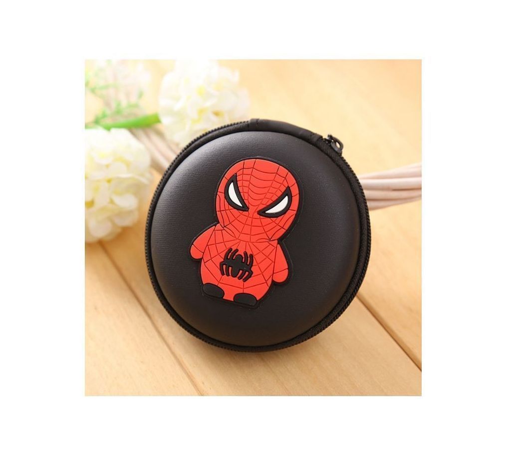 Spiderman Black Round Headphone Case