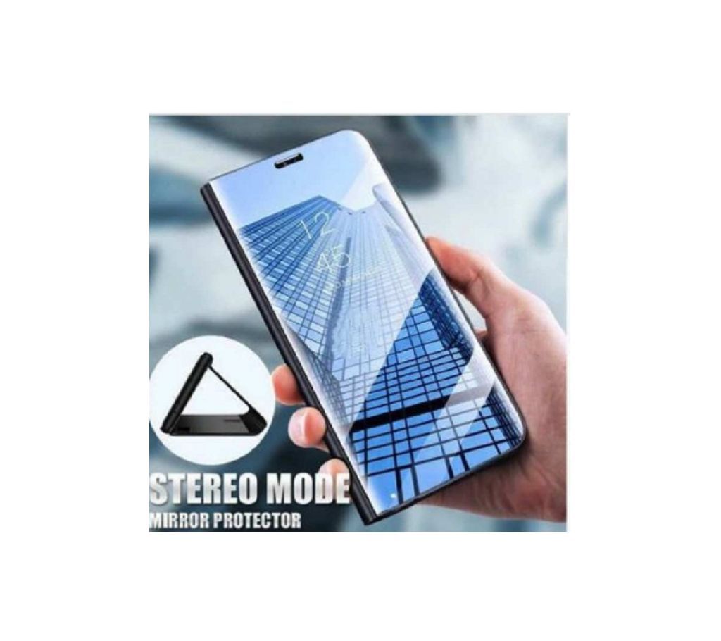 Samsung Galaxy M10 Clear View Mirror Flip Stand Case