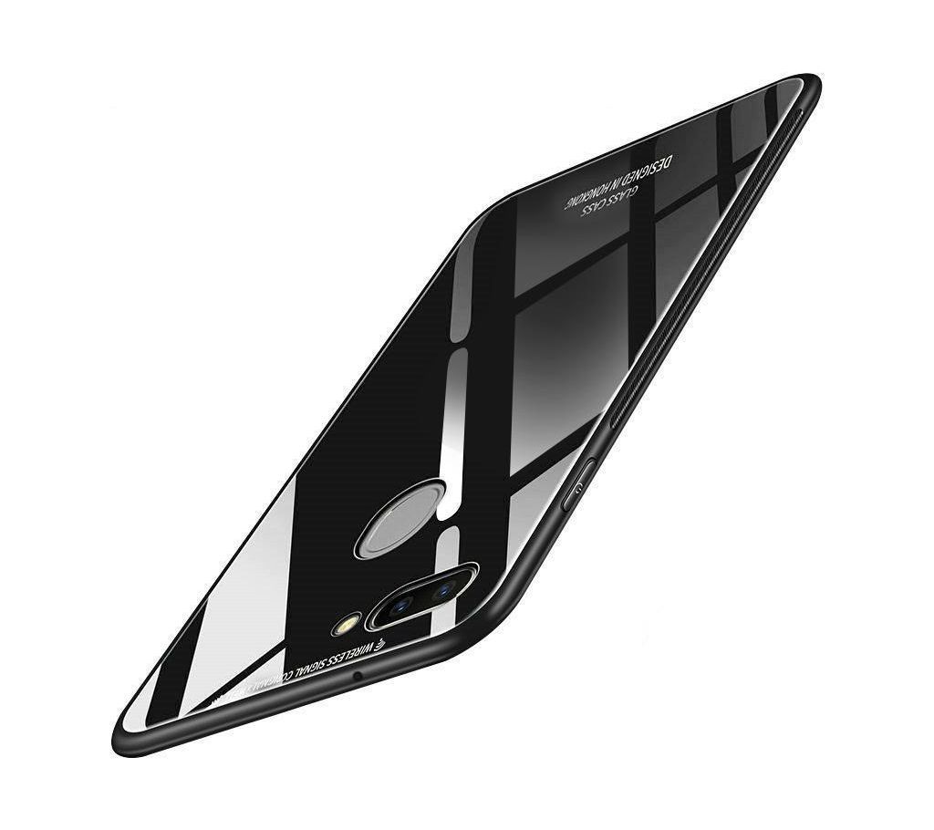 Glass Case For Oppo A3S -Black