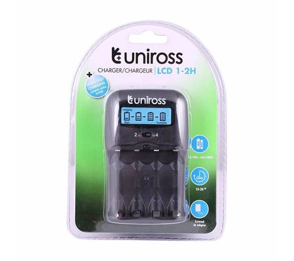 Uniross Battery Charger 1-2H LCD - Black