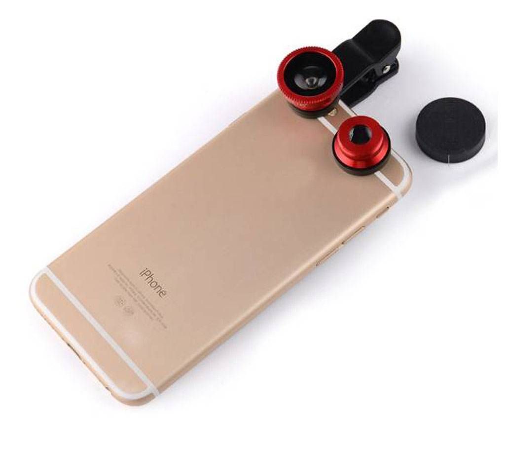 Universal Clip 3 In 1 HD Mobile Phone Lens