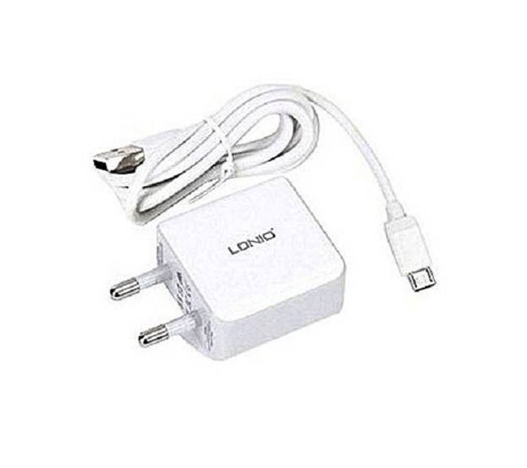 Ldnio 2.1A Dual USB Fast Charger with Data Cable