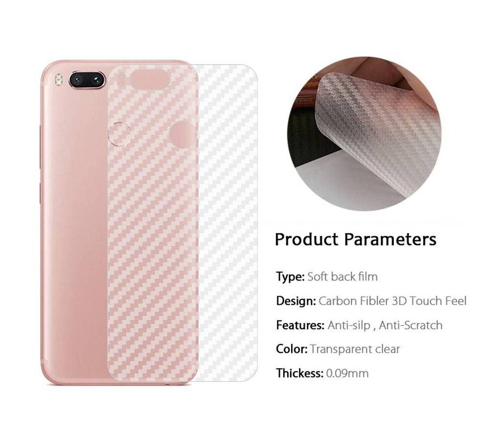 Carbon Fiber Sticker For Xiaomi Mi A1/MI 5x