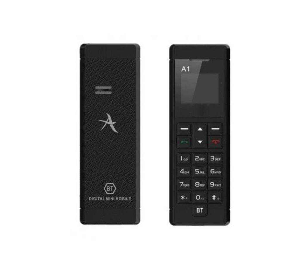 Decwin A1 Mini Phone 0.66 Inch Smart Bluetooth Dialer Music Earphone
