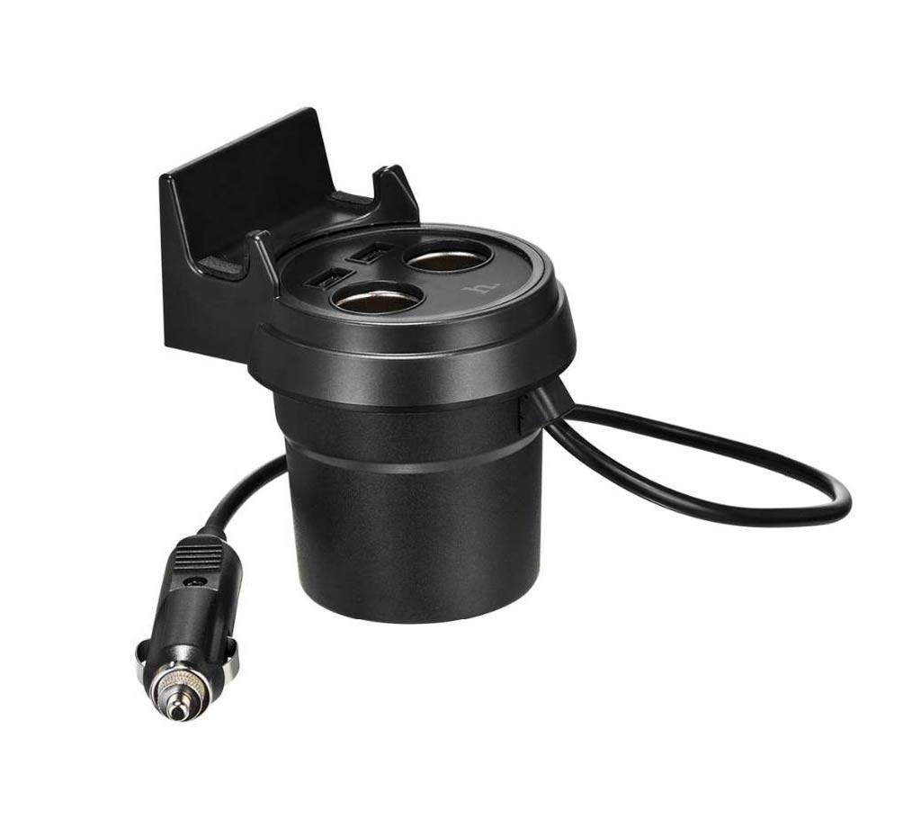 Hoco UC207 MULTI FUNCTIONAL CUP SHAPE CAR charger 