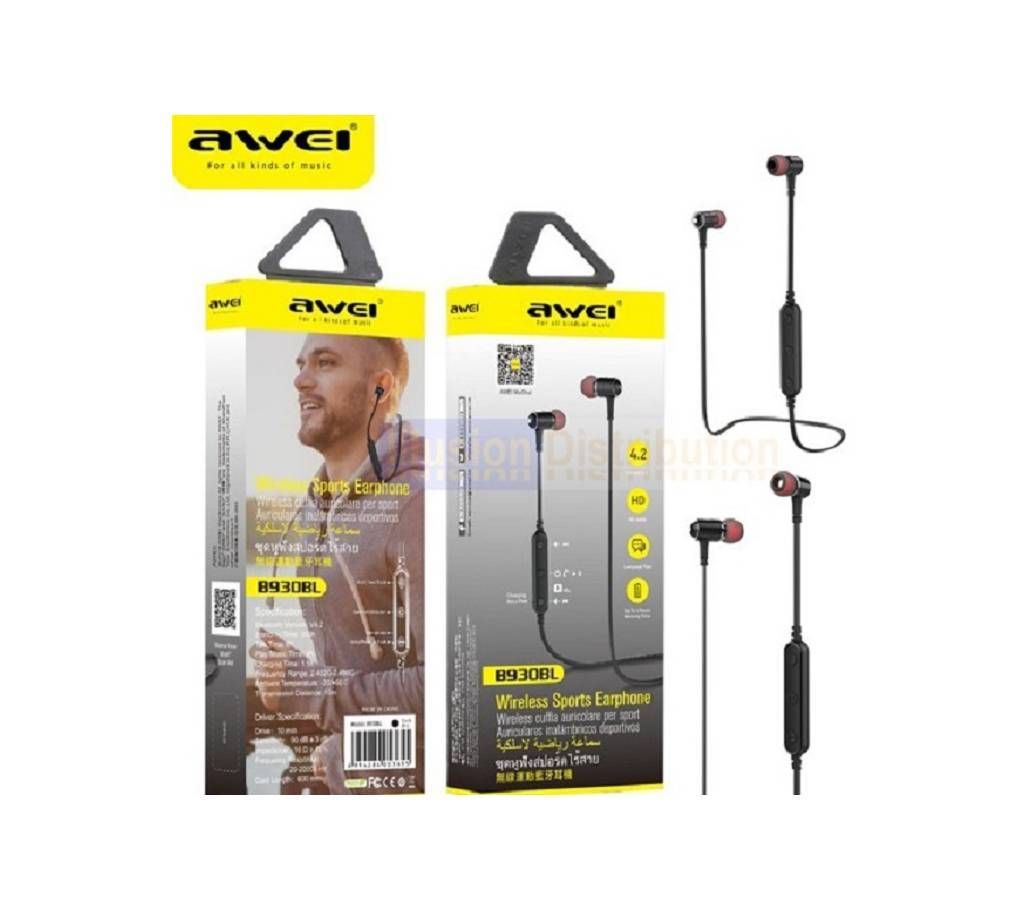 Awei B930BL Sport Bluetooth Earphone (Magnetic Ear Bud)
