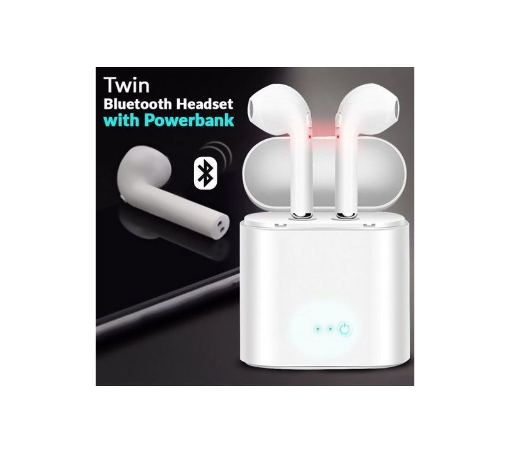 Original- i7s TWS wireless bluetooth earphone with charger box 