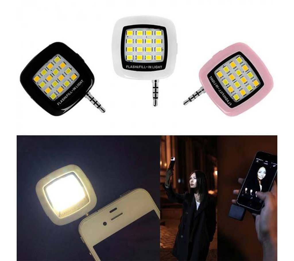 Selfie LED Flash Light - White