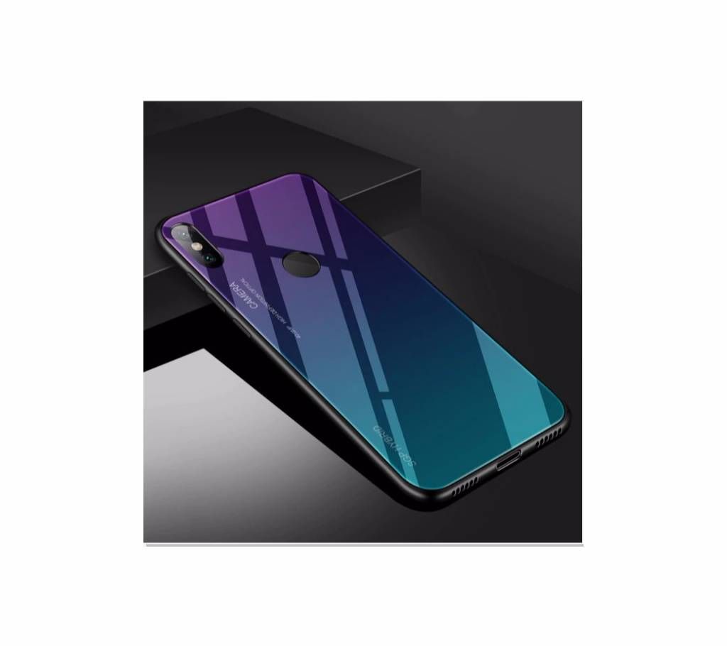 Gradient Tempered Glass phone case For xiaomi mi A2/6X
