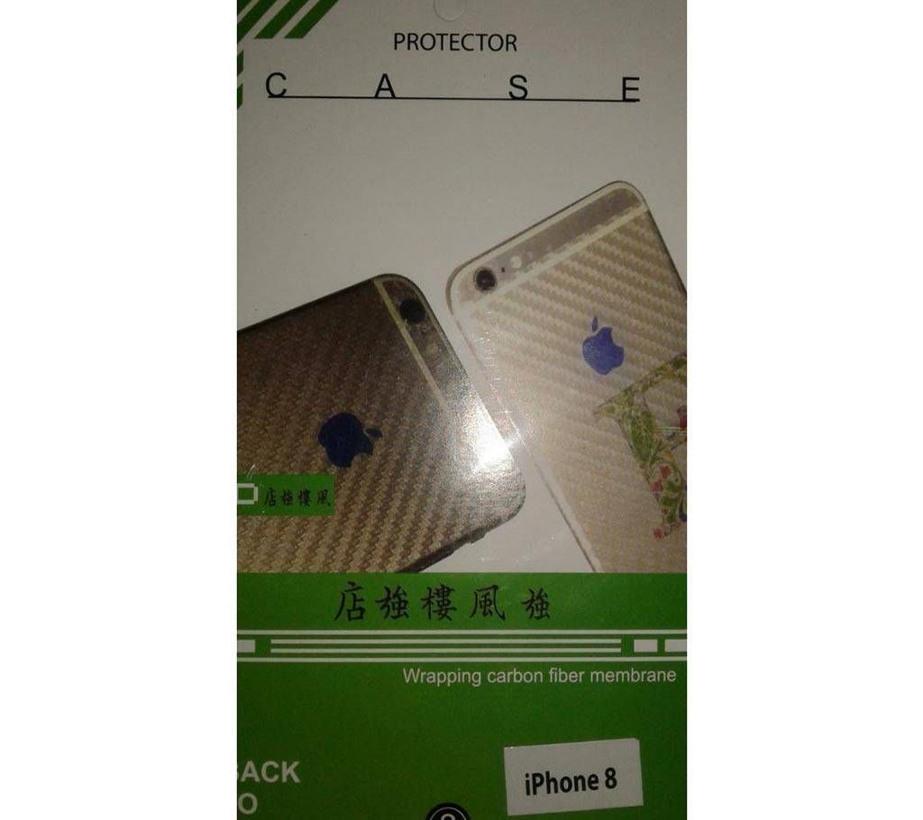 Carbon fibar sticker for i phone 8