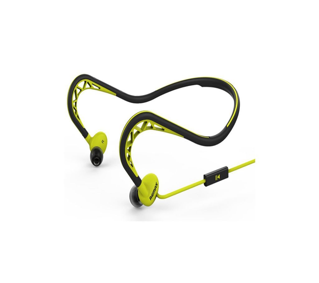 REMAX RM - S15 3.5MM Plug Stereo Sport Earphones Headphones - Green