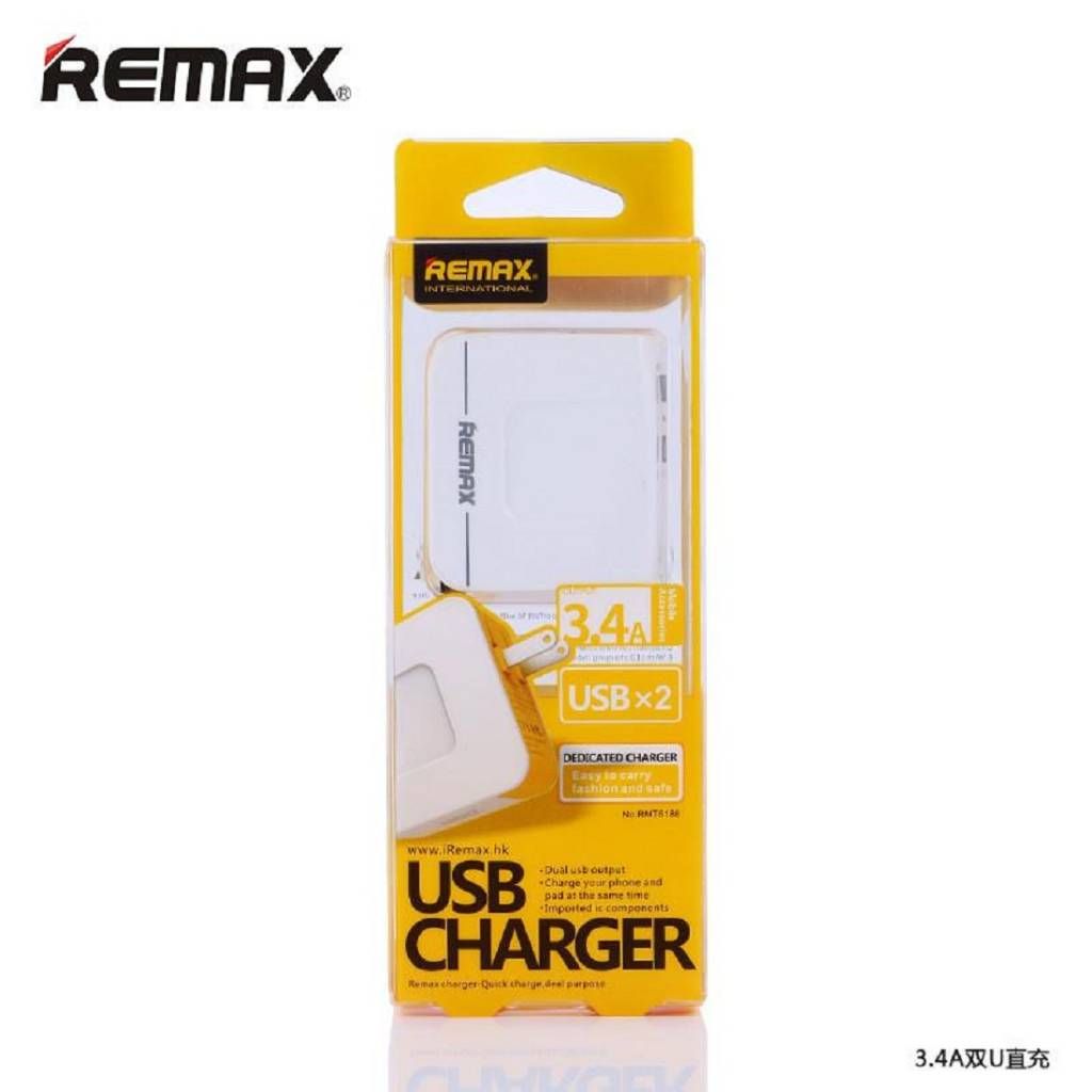 REMAX RMT6188 3.4A 2 USB charger adapter