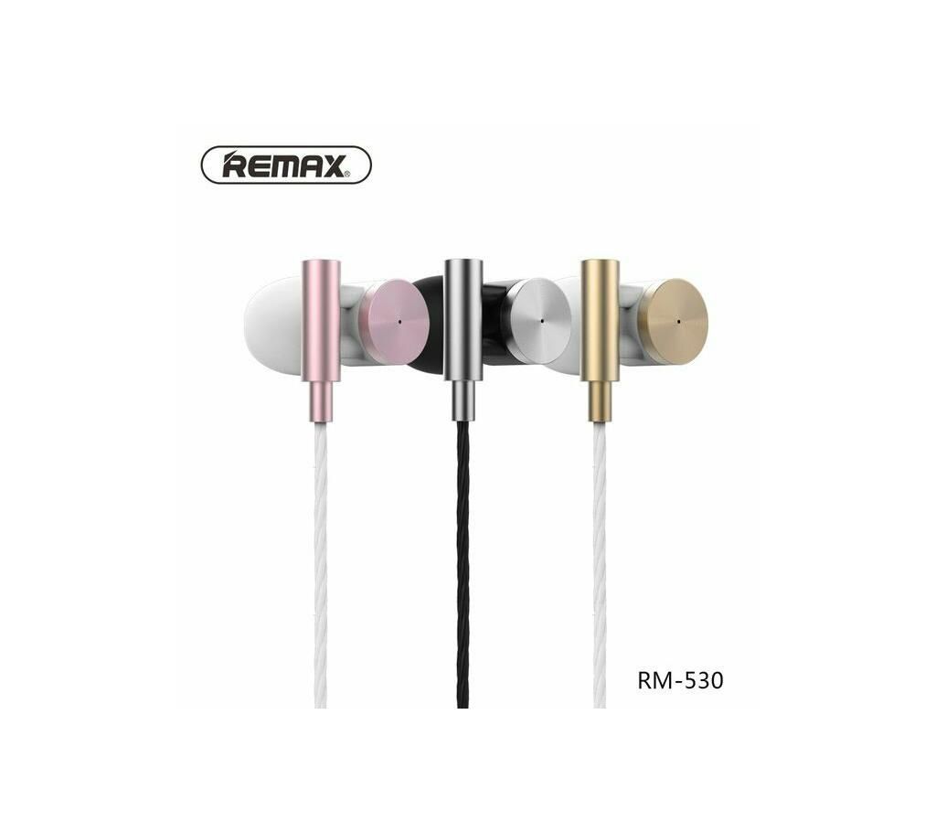 Remax RM 530 metal in ear type wire control HiFi headset