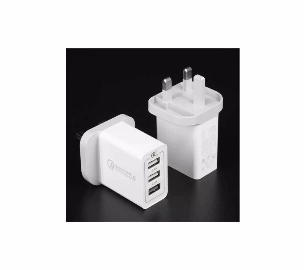 Universal 18W 3 USB Quick charge 5V3A  QC 3.0 Fast charger